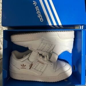 Adidas White Leather Sneakers